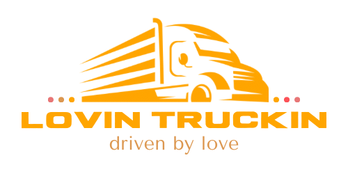 Lovin truckin logo